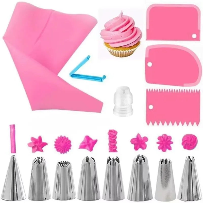 Silicone Piping Tip Set Cake Frosting Tips