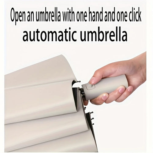 12 Bone Black Glue Fully Automatic Umbrella