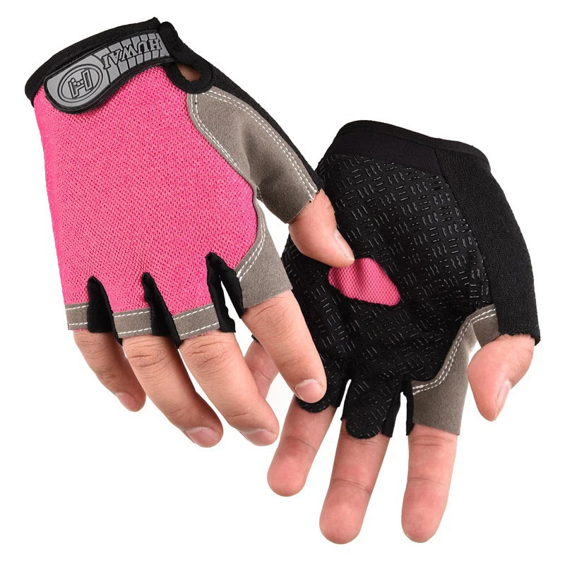 Men Cycling Bicycle Gloves Half Finger Gym Gloves