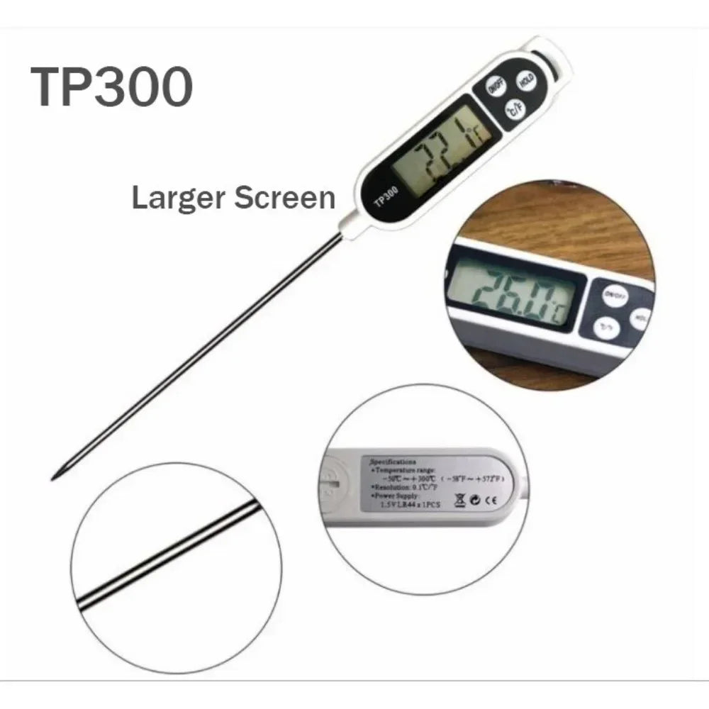 Food Thermometer TP300 Digital Kitchen Water Oil