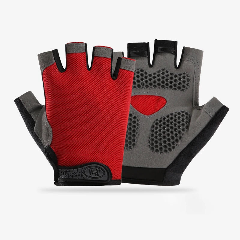 Men Cycling Bicycle Gloves Half Finger Gym Gloves