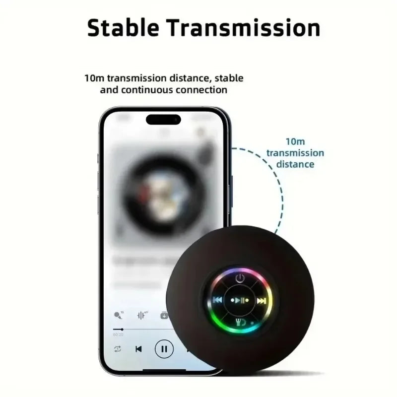Mini Portable Bluetooth Audio IPX4 Waterproof Led