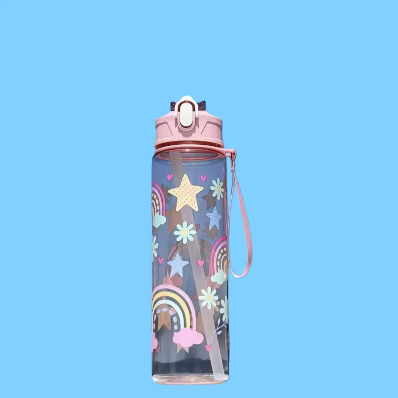 800ml/27oz Large Capacity Sports Water Bottle