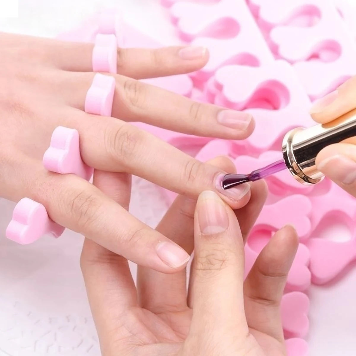 Écarteurs d'orteils souples pour les soins des ongles