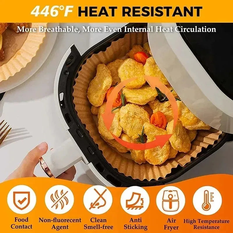 Papier sulfurisé antiadhésif pour friteuse à air chaud