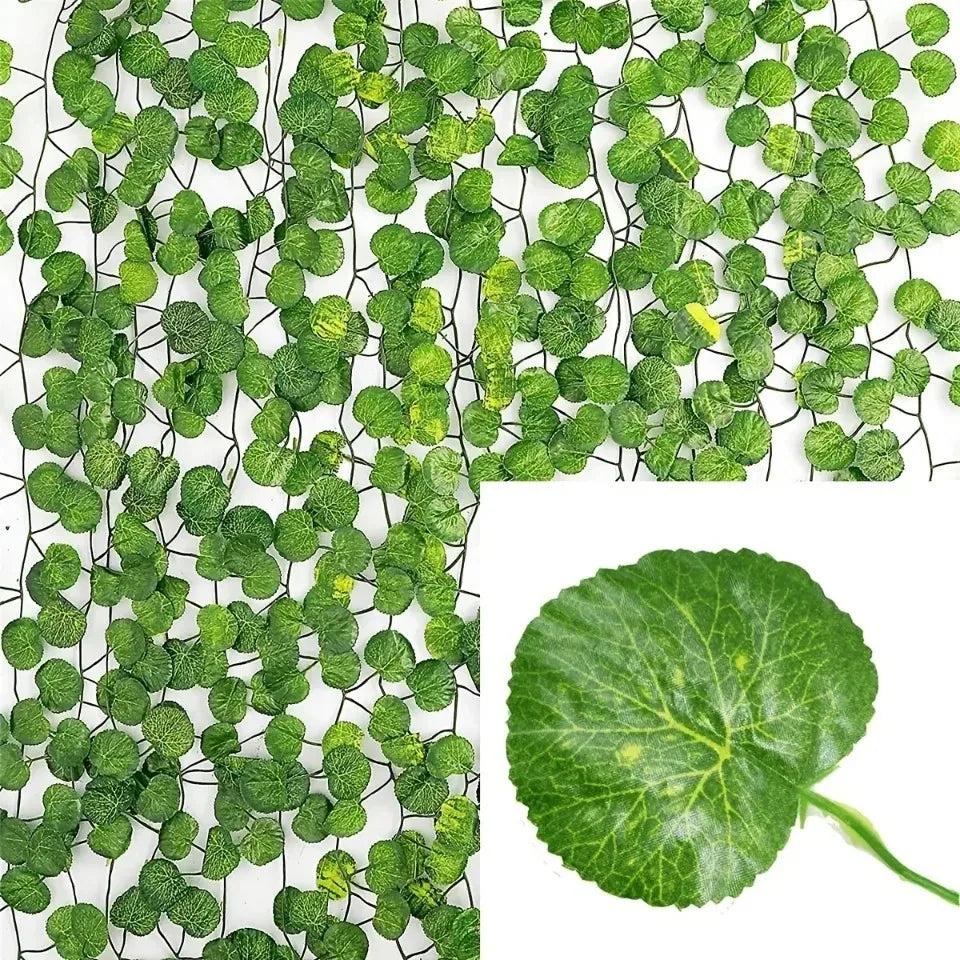 4/10M Artificial Plant Green Ivy Leaf Garland