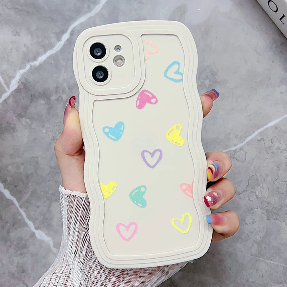 Love Heart Wave Phone Case For iPhone 6s Case