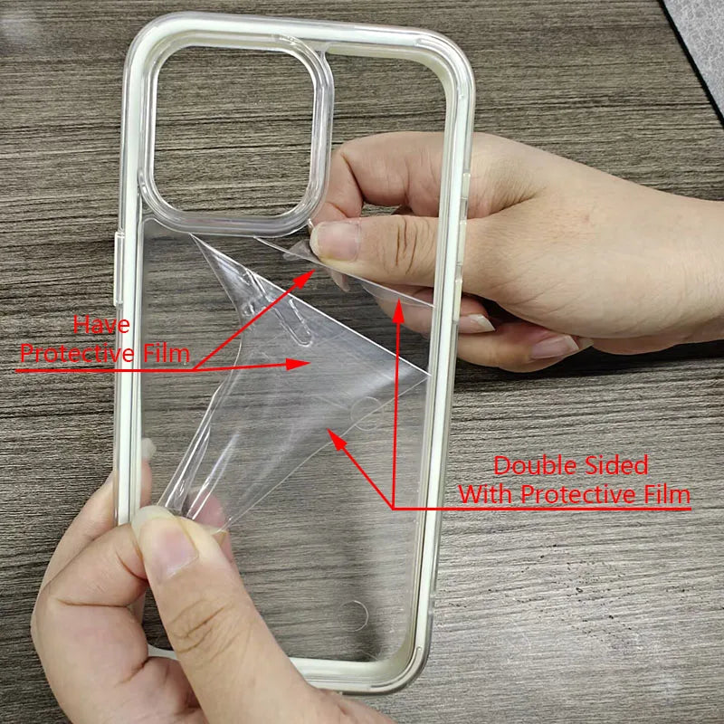 Luxury Candy Color Frame Clear Back Phone Case
