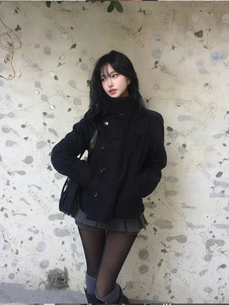 Street Autumn/Winter Solid Color Women's Turtleneck