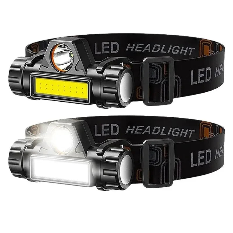 Rechargeable COB LED USB Headlamp Strong Magnetic