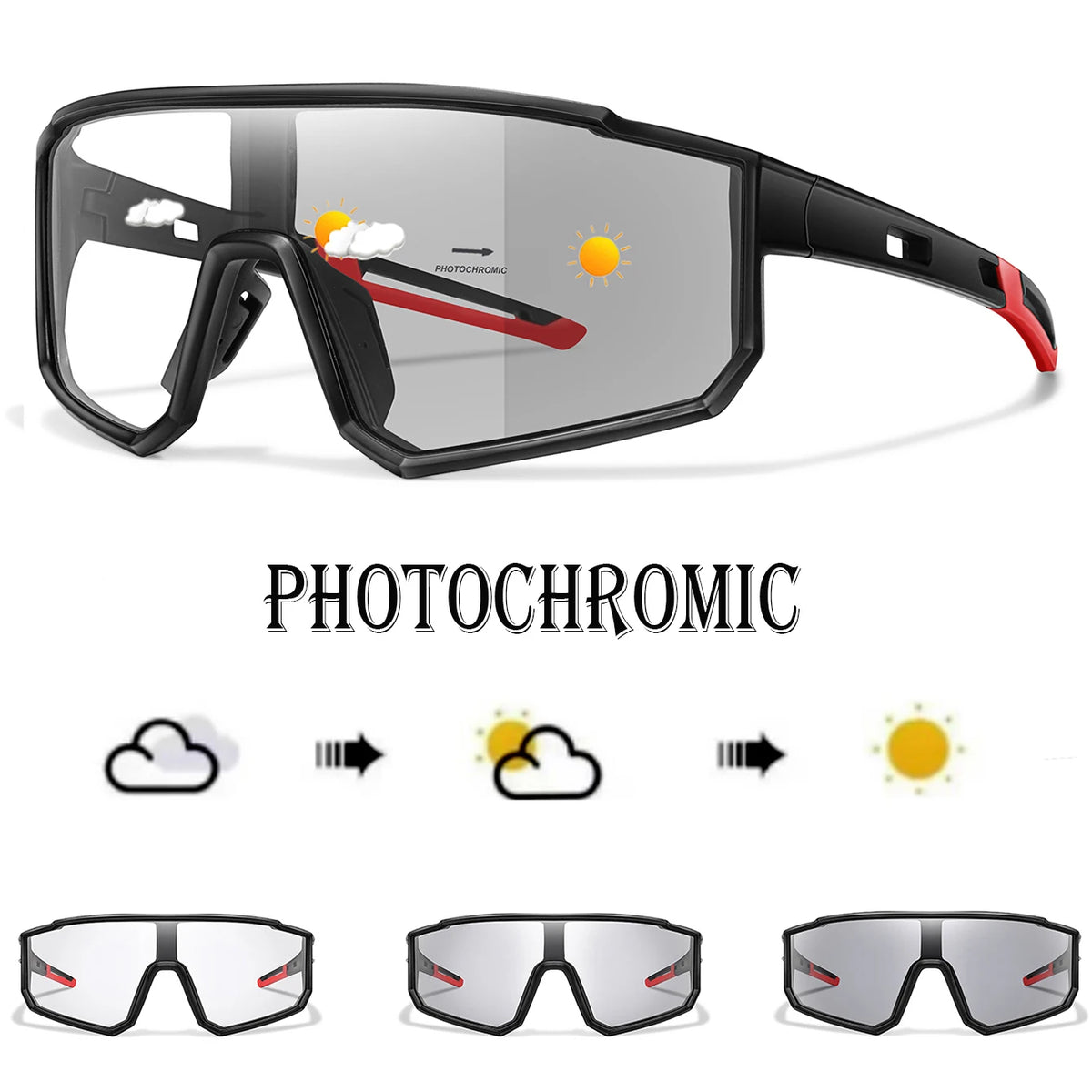 Fashion Brand Men Women Bicycle Photochromic