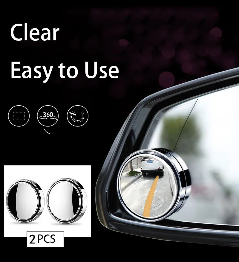 Round Frame Convex Blind Spot Mirror