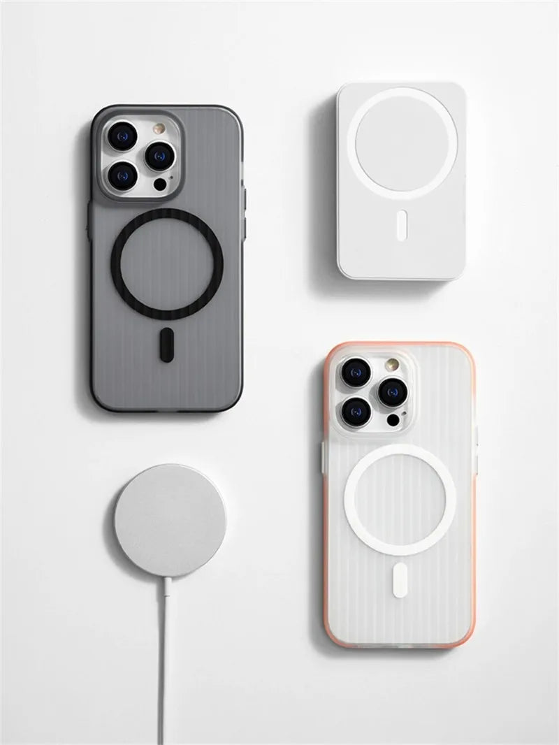 3D Corrugated Magsafe Magnetic Phone Case