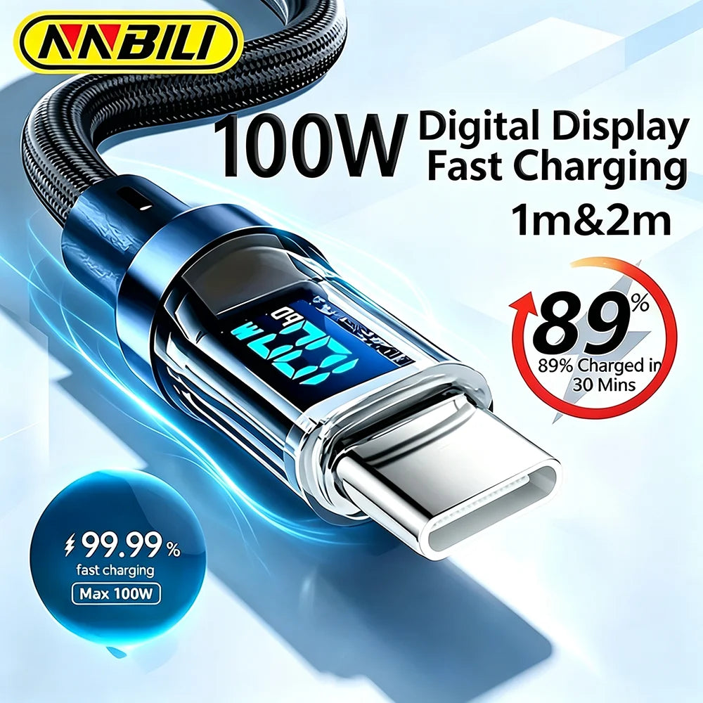 120W USB - A to USB - C Fast Charging Cable