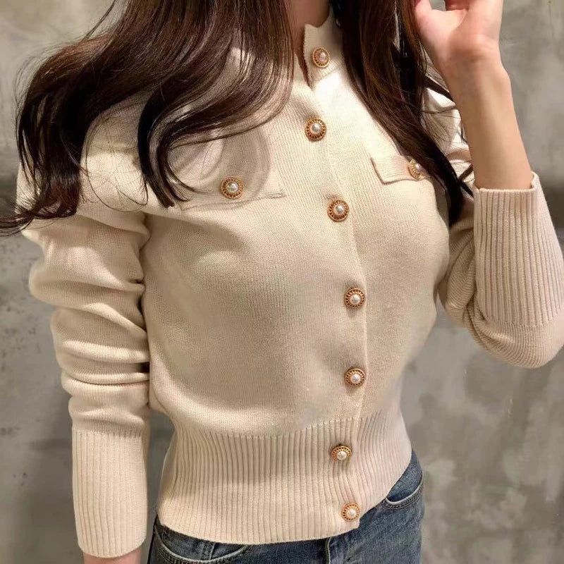 2026 Autumn Long Sleeve Fashion Women Cardigans Sweater