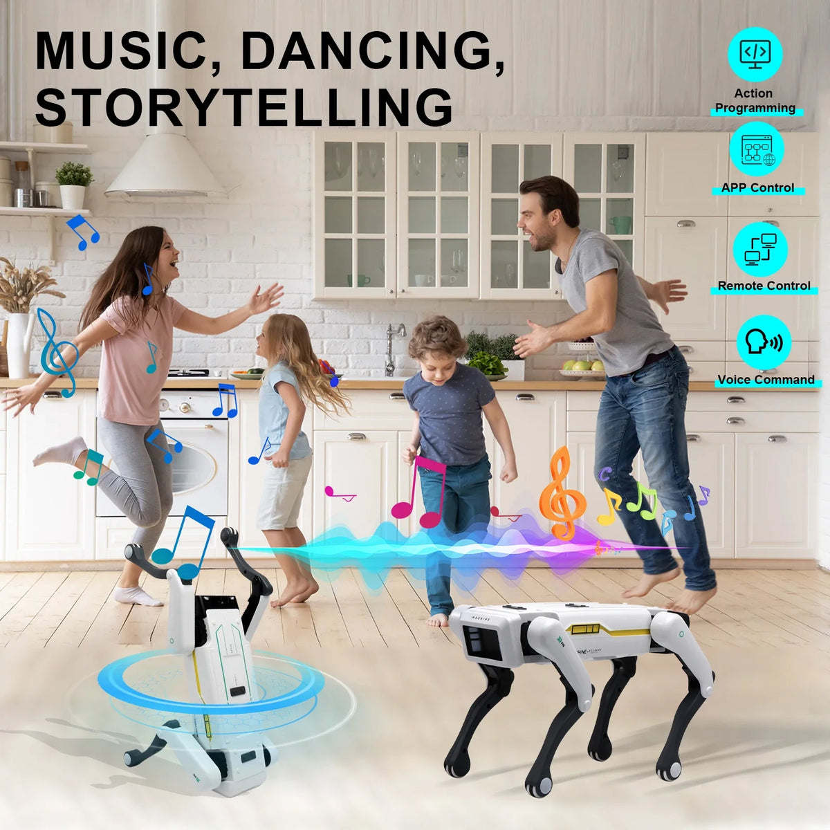 Intelligent AI RC Robot Dog Voice Dialogue APP Remote