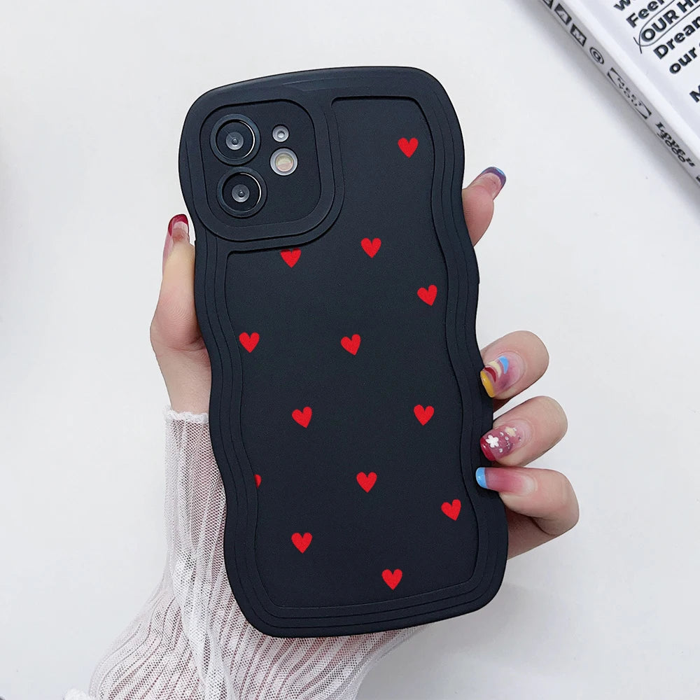 Coque de téléphone Love Heart Wave pour iPhone 6s