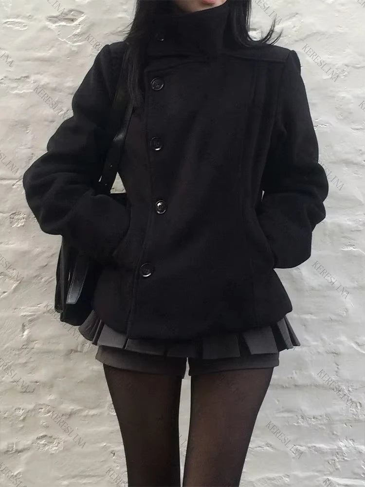 Street Autumn/Winter Solid Color Women's Turtleneck