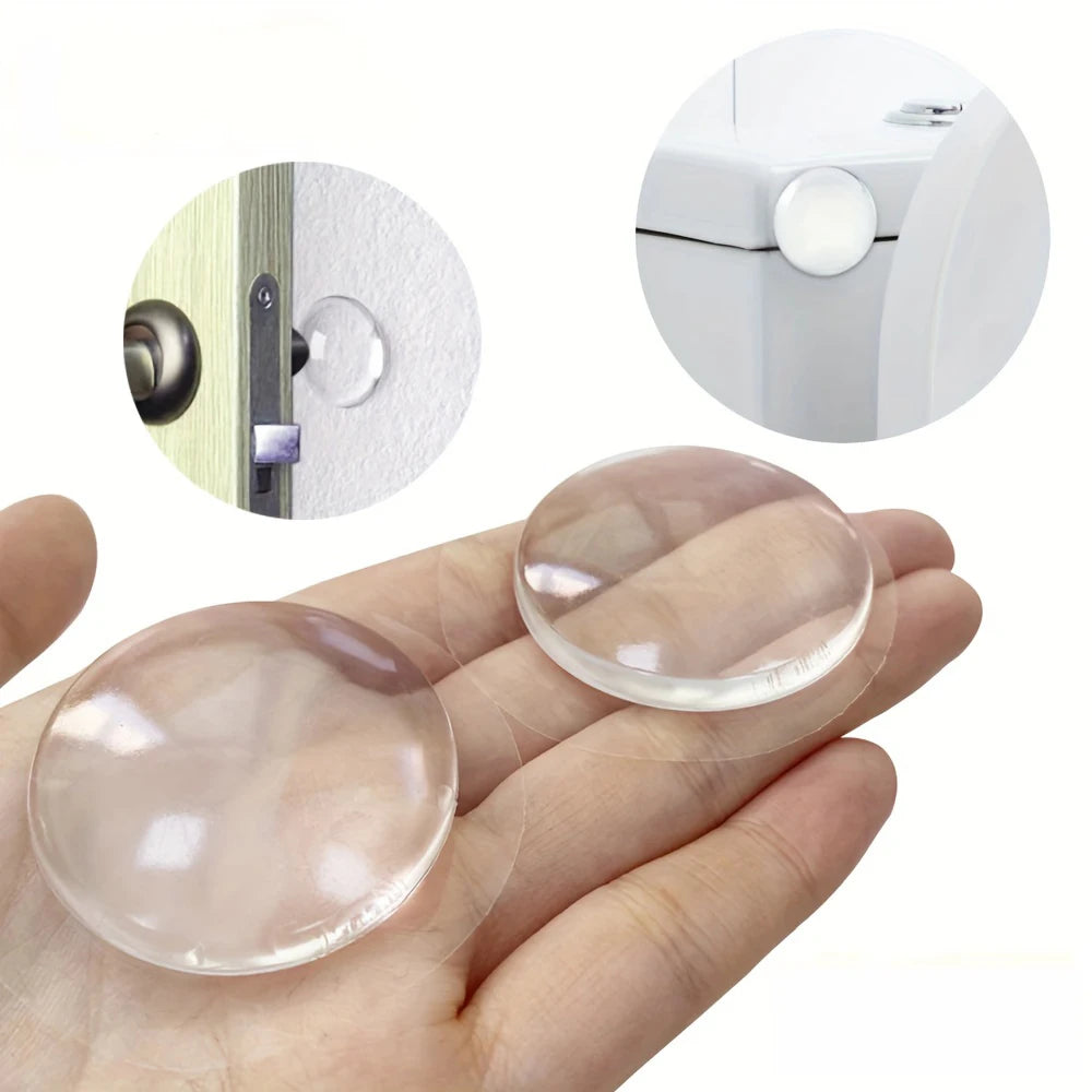 Ronde transparente en silicone souple antidérapante pour porte