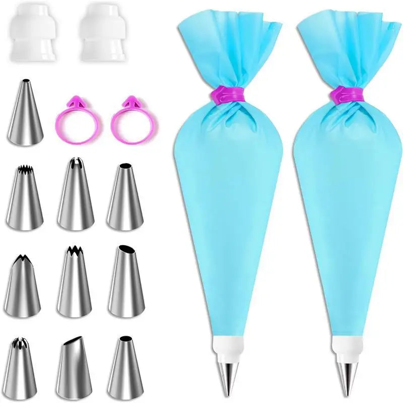 Silicone Piping Bags and Tips Set Cake DIY