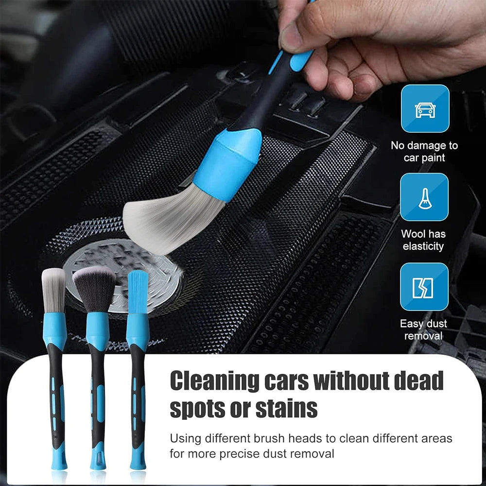 Brosse de nettoyage pour jantes de roue et sortie d'air de climatiseur