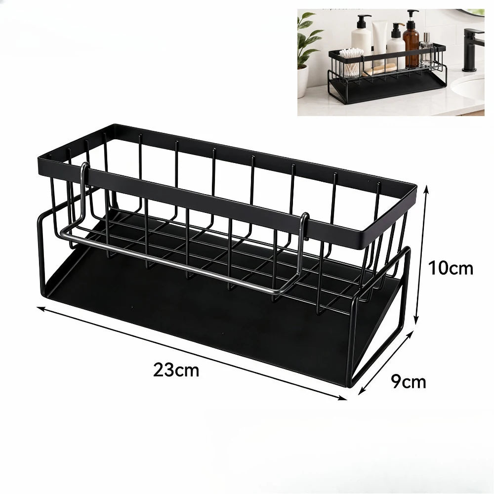 Kitchen Sink Drain Rack Sponge Storage Flexible
