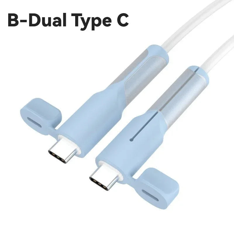 Soft Silicone Charger Cable Winder Protector USB