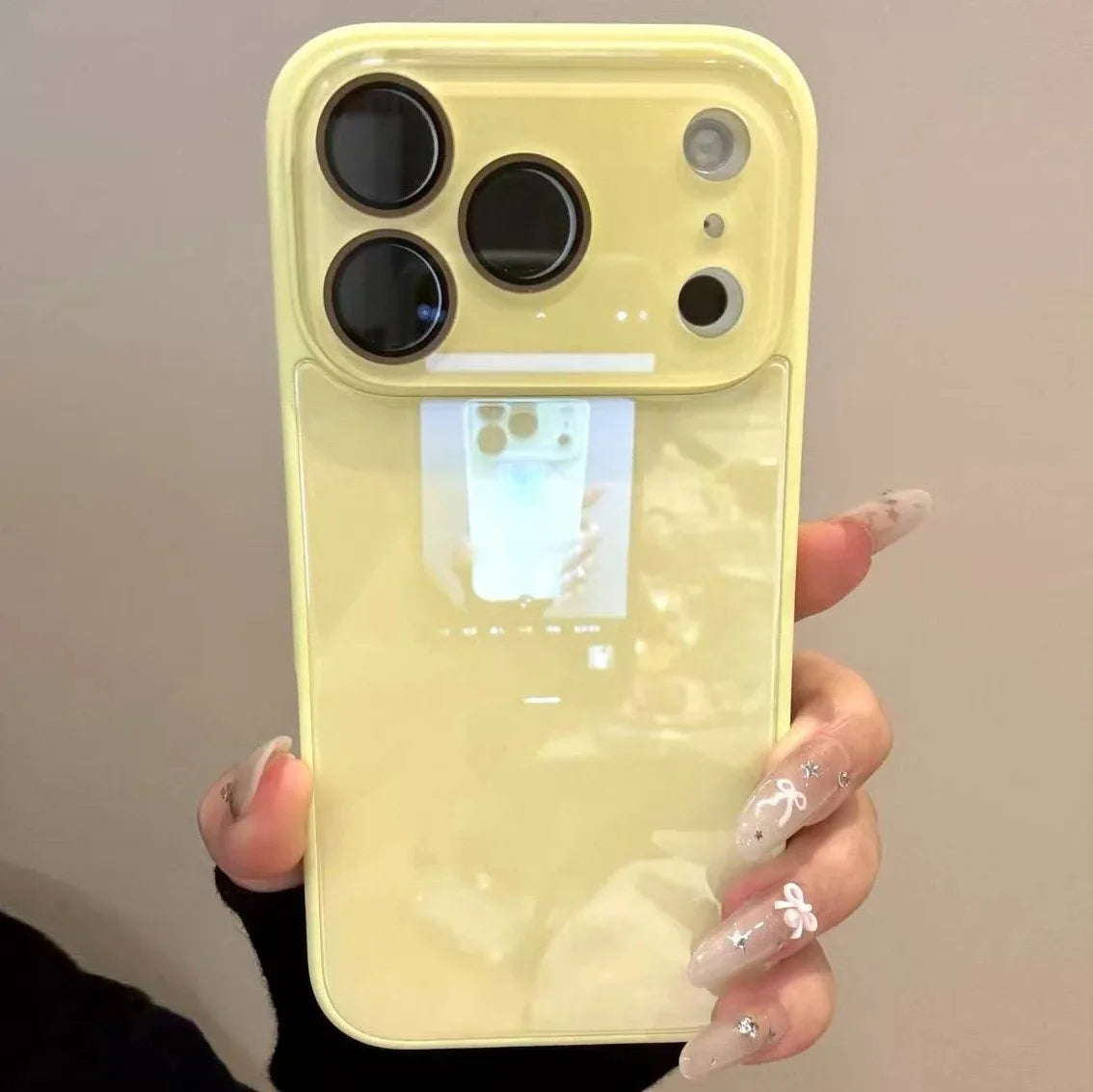 Luxury Candy Color Tempered Glass Camera