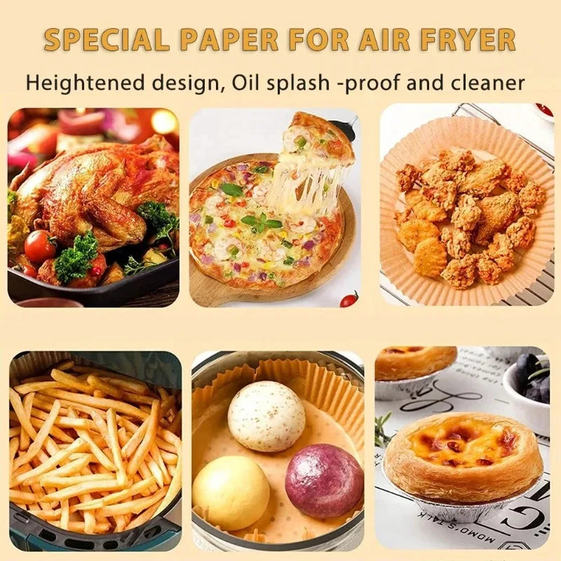 Papier sulfurisé antiadhésif pour friteuse à air chaud