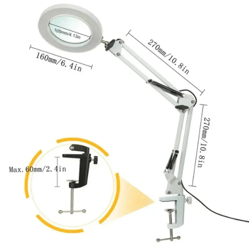 72LED 8X/10X NEW Illuminated Magnifier USB 3