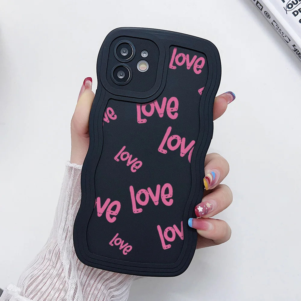 Love Heart Wave Phone Case For iPhone 6s Case
