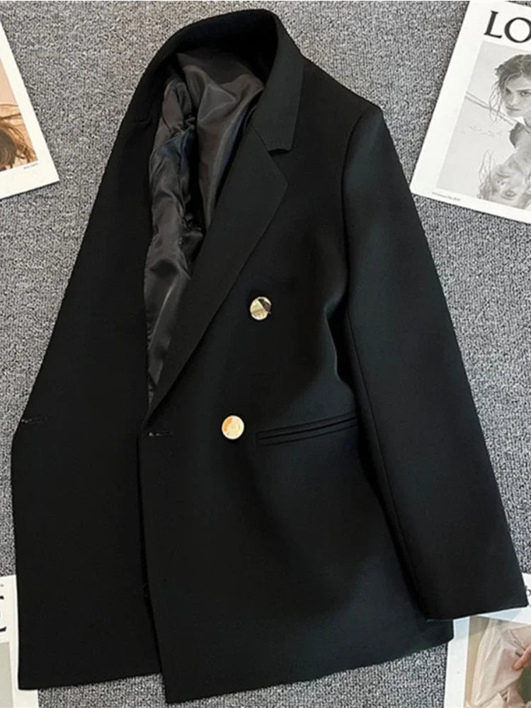 Women's Korean Double Breasted Blazer Jacket