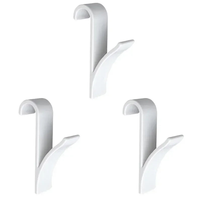Kitchen Bathroom Hanger Clips Storage Racks White
