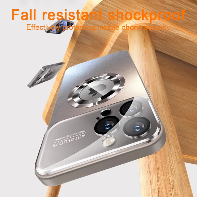 Luxury Glass Camera For Magesafe Magnetic