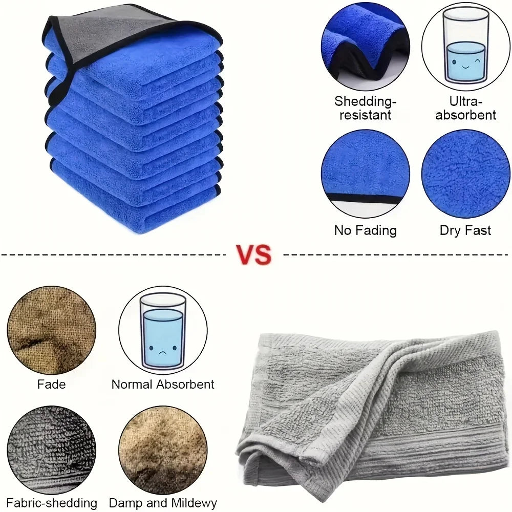 Microfiber Car Cleaning Cloth 30x60cm