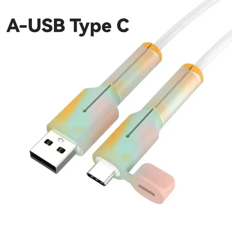 Soft Silicone Charger Cable Winder Protector USB