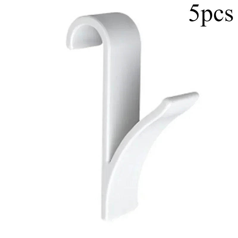 Kitchen Bathroom Hanger Clips Storage Racks White