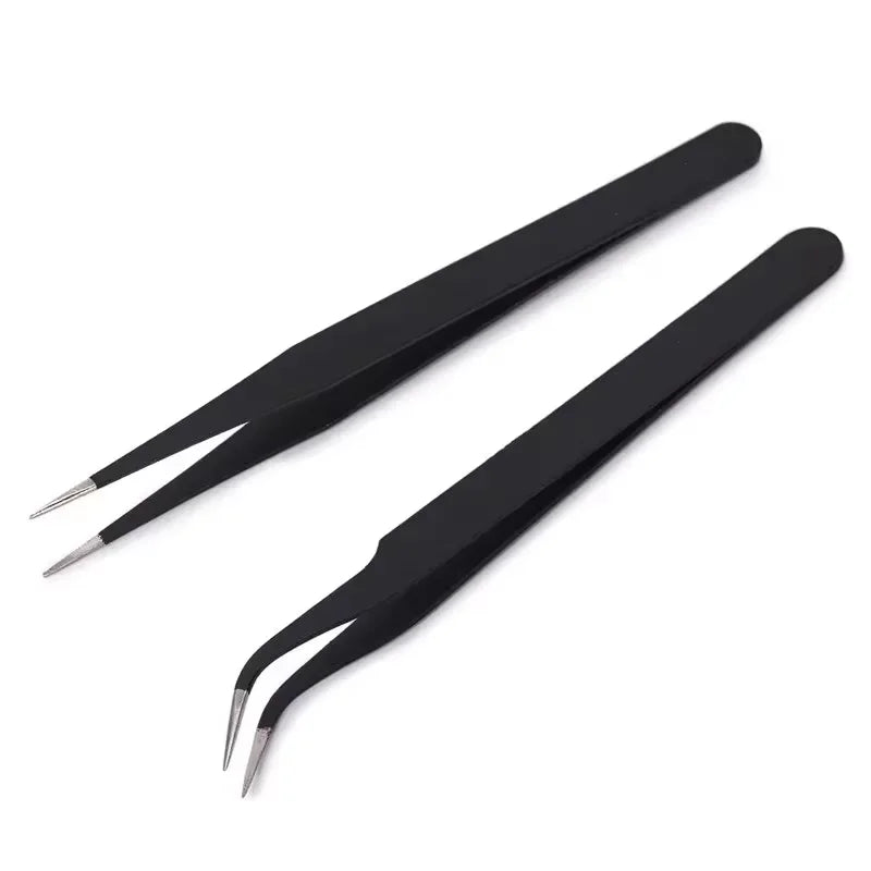 Tweezers, Precision Black DIY Tweezers for Nail