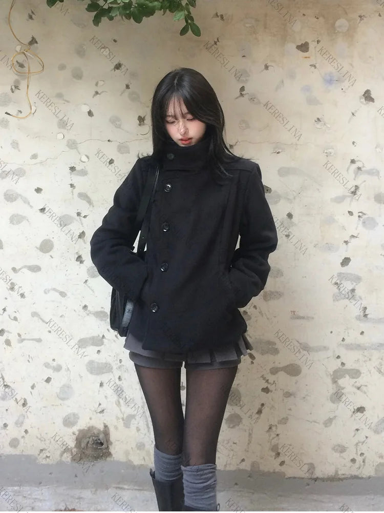 Street Autumn/Winter Solid Color Women's Turtleneck