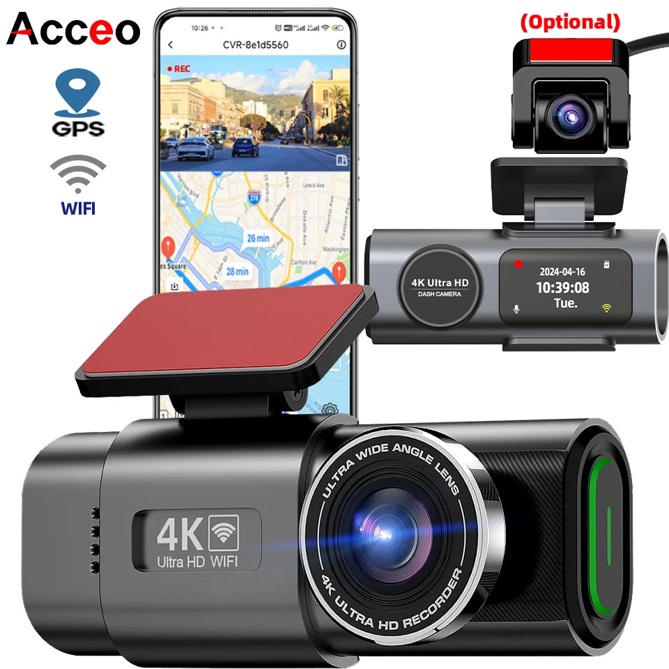 Dash Cam 4K UHD Recording Car Camera DVR Night