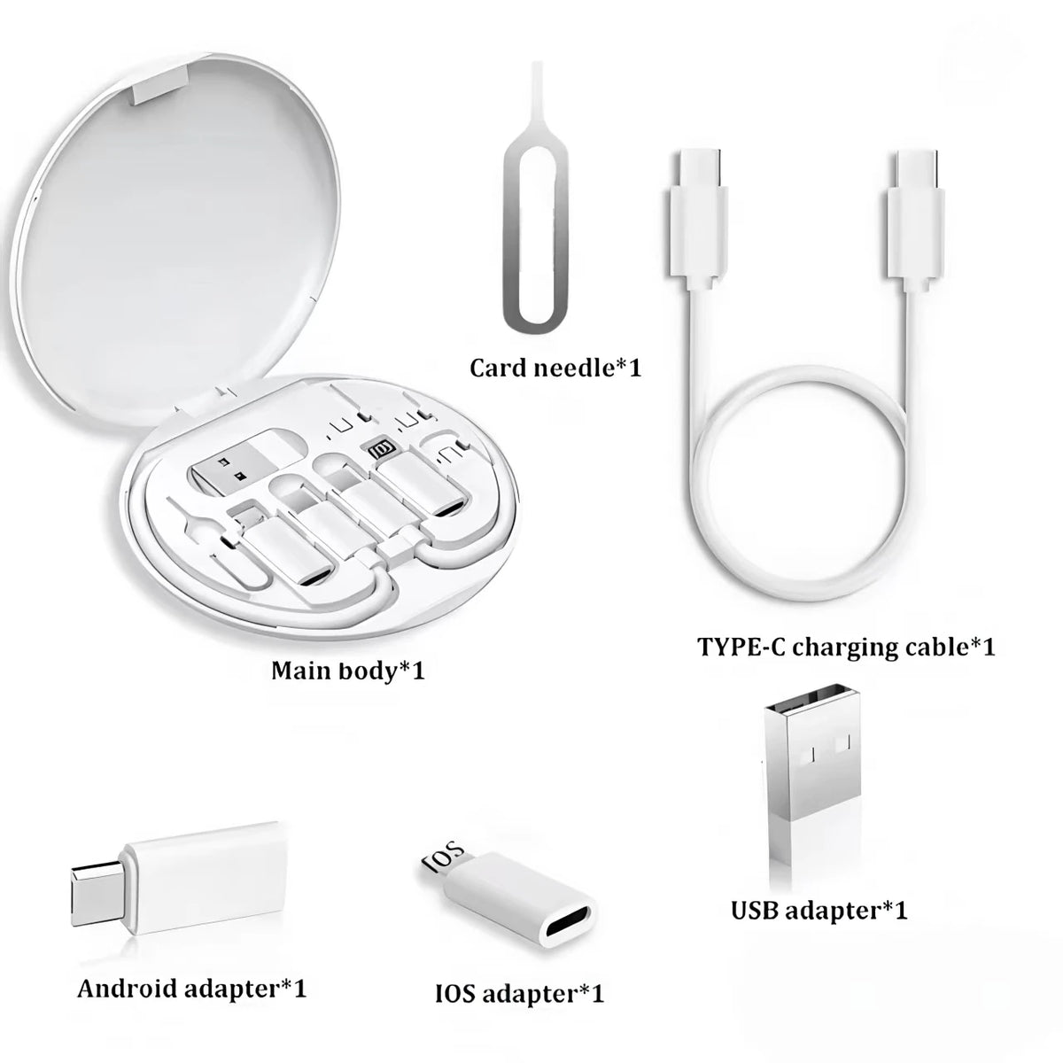 USB Type - C to C 60W Charging Adapter Cable Set