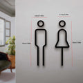 Funny Bathroom Signs for Men Women Creative 2D