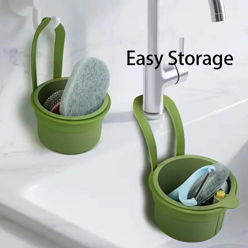 Press - Type Drain Basket: Food Strainer & Sink