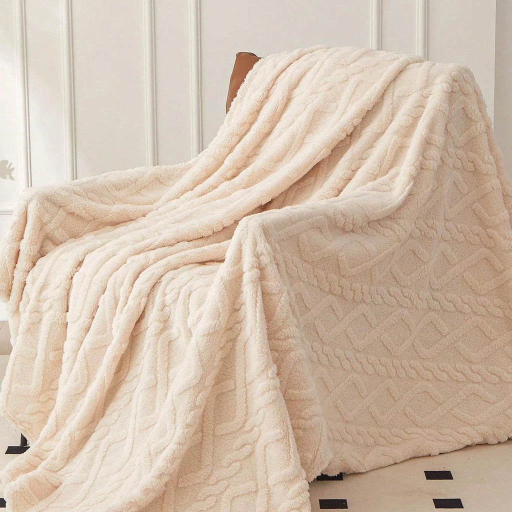 Single - Layer Coral Fleece Blanket