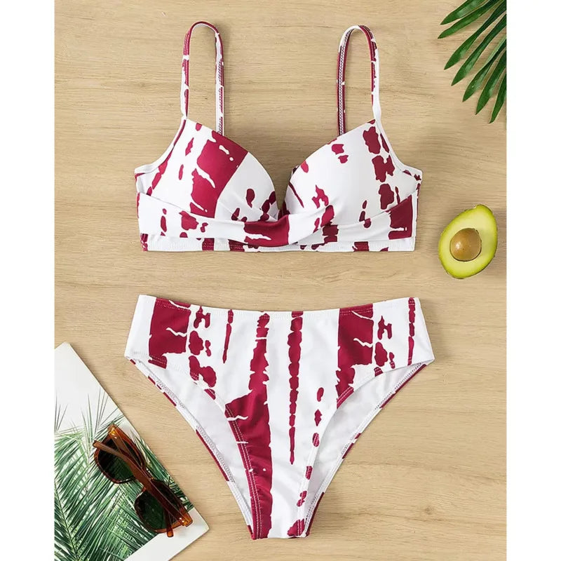 New Striped Sexy Bikinis Women's Swimwear Push Up