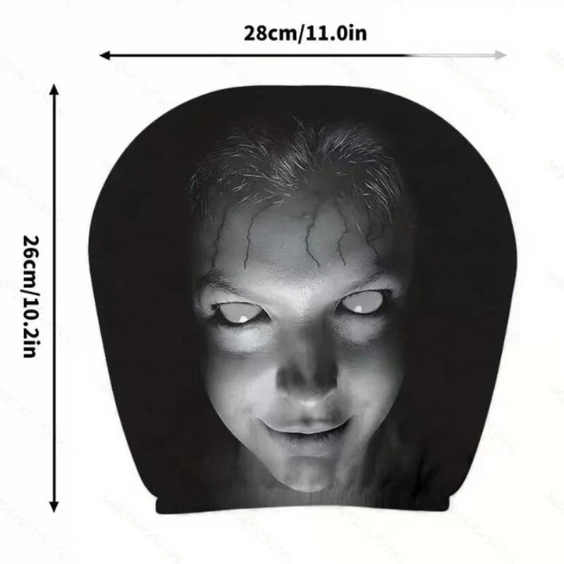 Taie d'oreiller de voiture imprimée visage d'Halloween