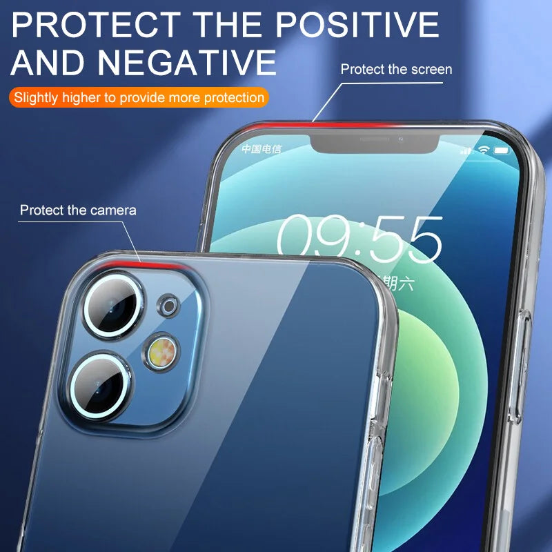 Ultra Thin Clear Phone Case For iPhone 11 12 13