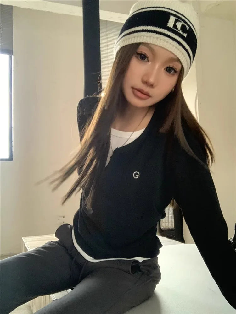 Women's Fake Two - Piece Slim Long Sleeve Base Top