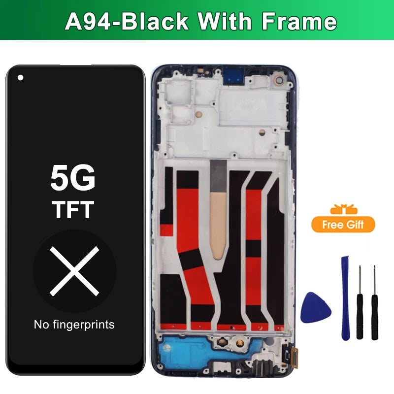 6.43" A94 AMOLED Display For OPPO A94 4G 5G LCD
