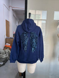 Women's Sequin Angel Wings Hooded Jacket Y2K